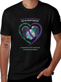 Suicide Awareness T-Shirt - Wings & Heart