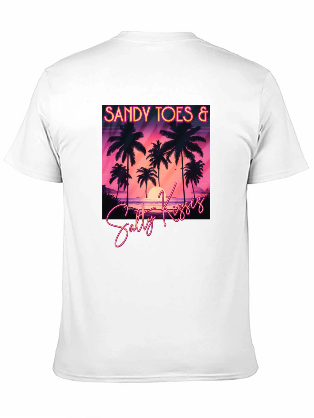 Sandy Toes & Salty Kisses Black T-Shirt
