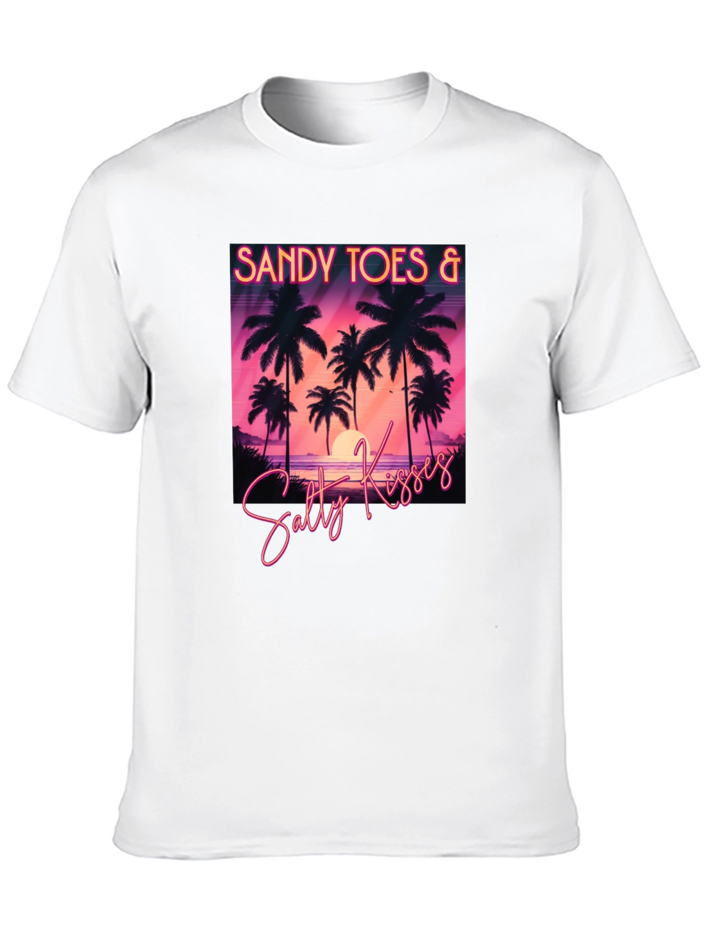 Sandy Toes & Salty Kisses Black T-Shirt