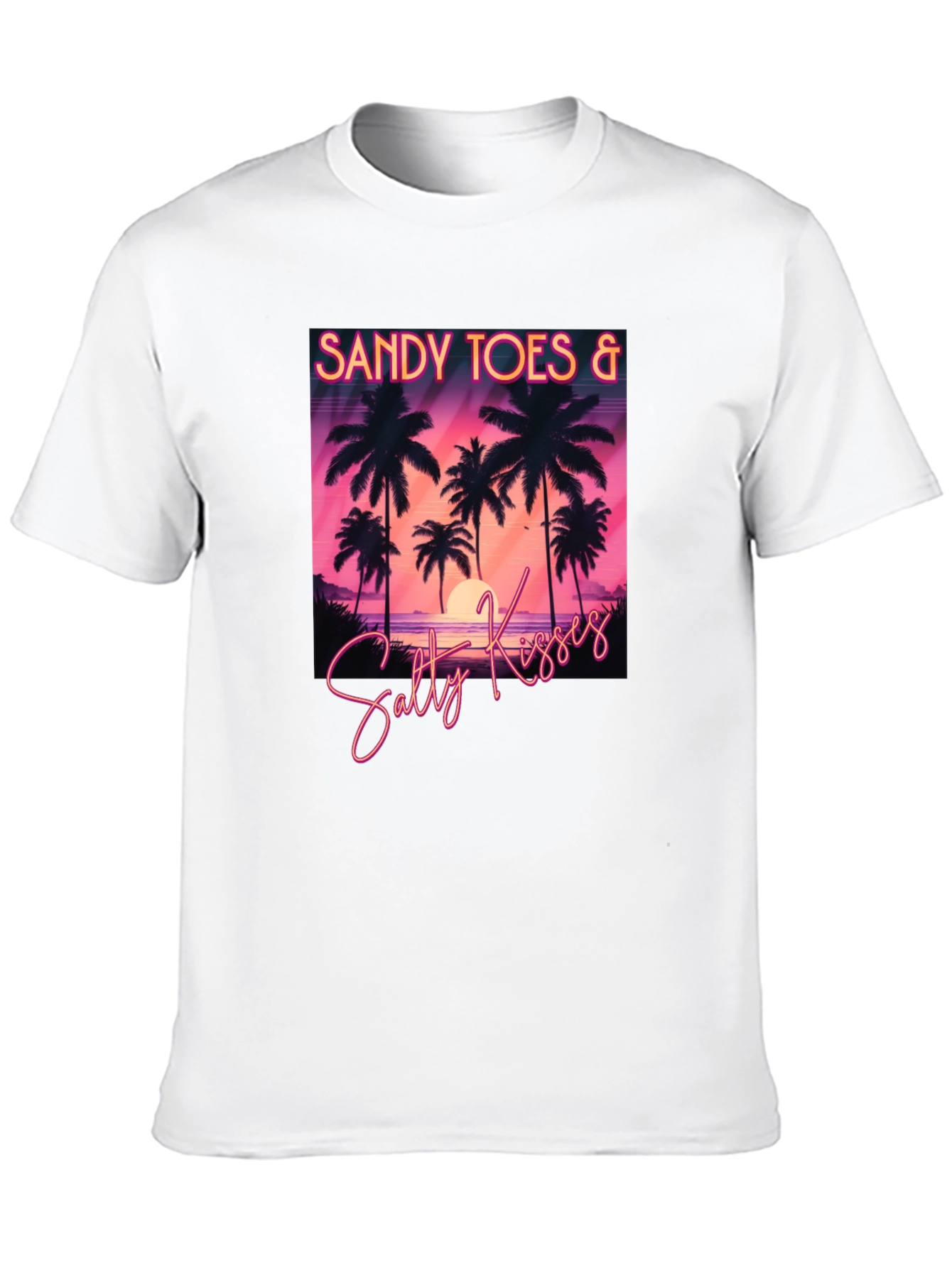 Sandy Toes & Salty Kisses Black T-Shirt