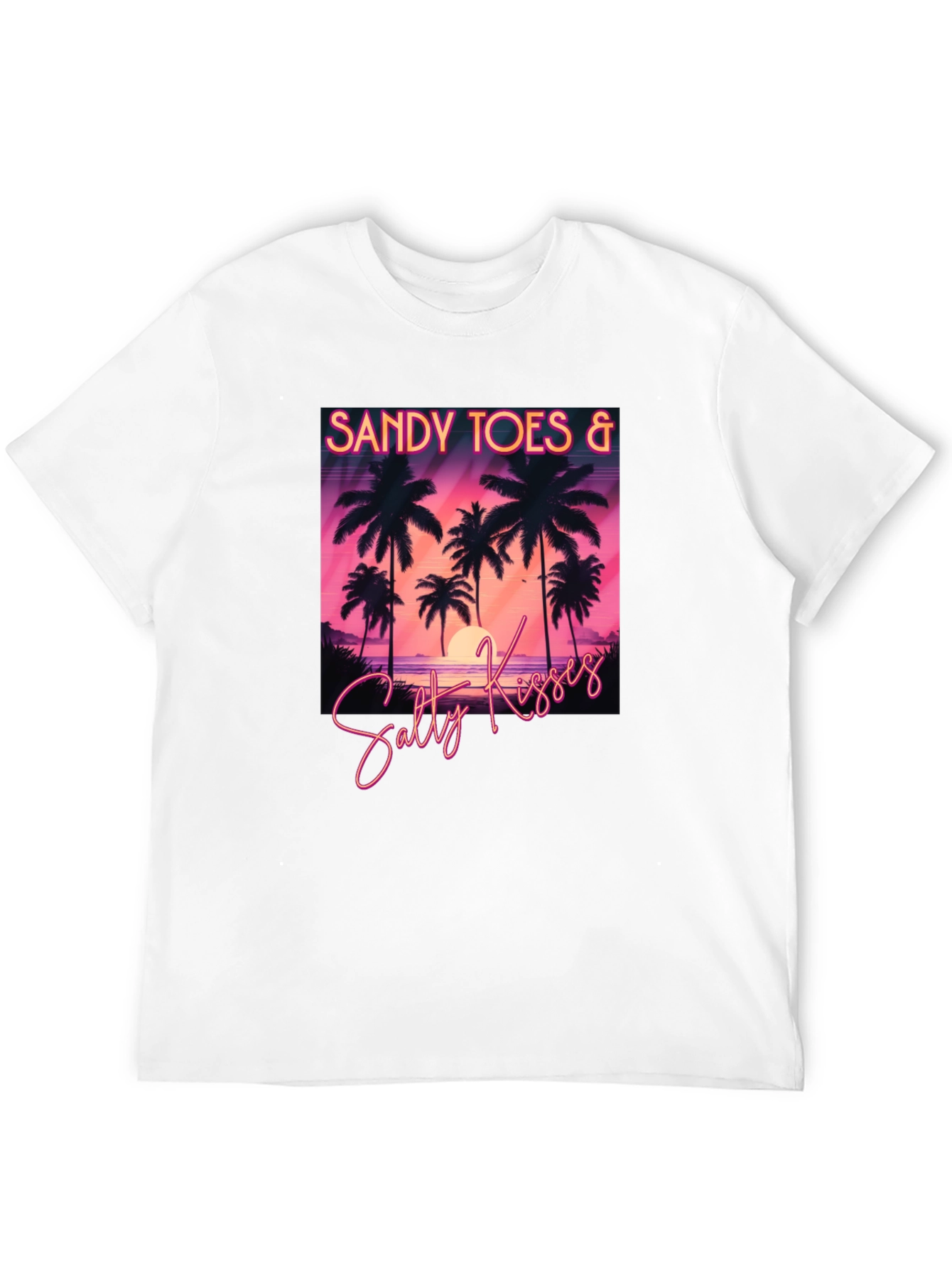 Sandy Toes & Salty Kisses Black T-Shirt