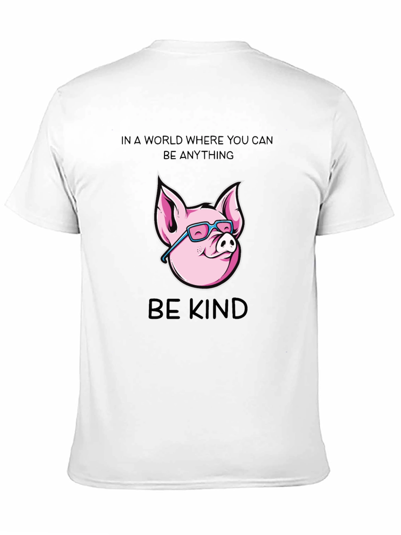 Be Kind Pig T-Shirt - Unique Graphic Tee