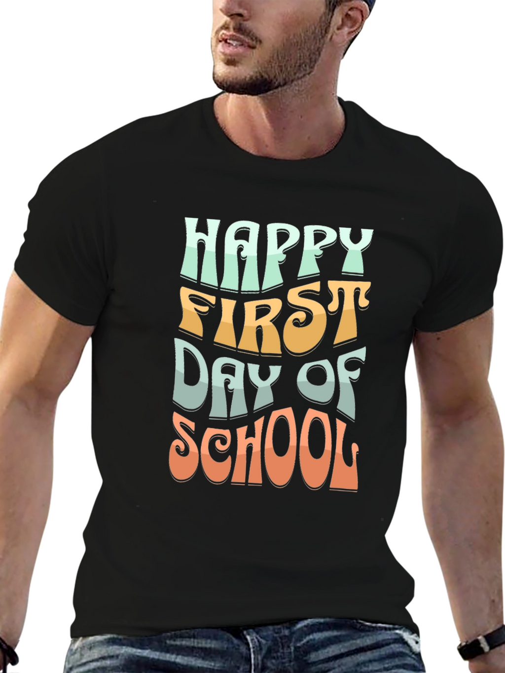 Happy First Day of School Graphic T-Shirt
