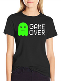 Game Over Ghost Tee - Retro Gaming T-Shirt