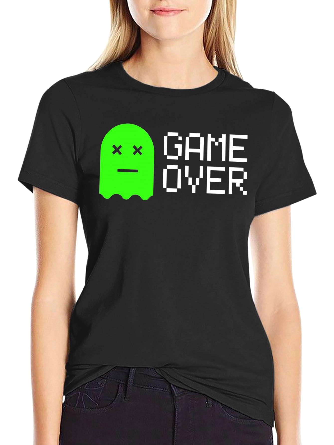 Game Over Ghost Tee - Retro Gaming T-Shirt