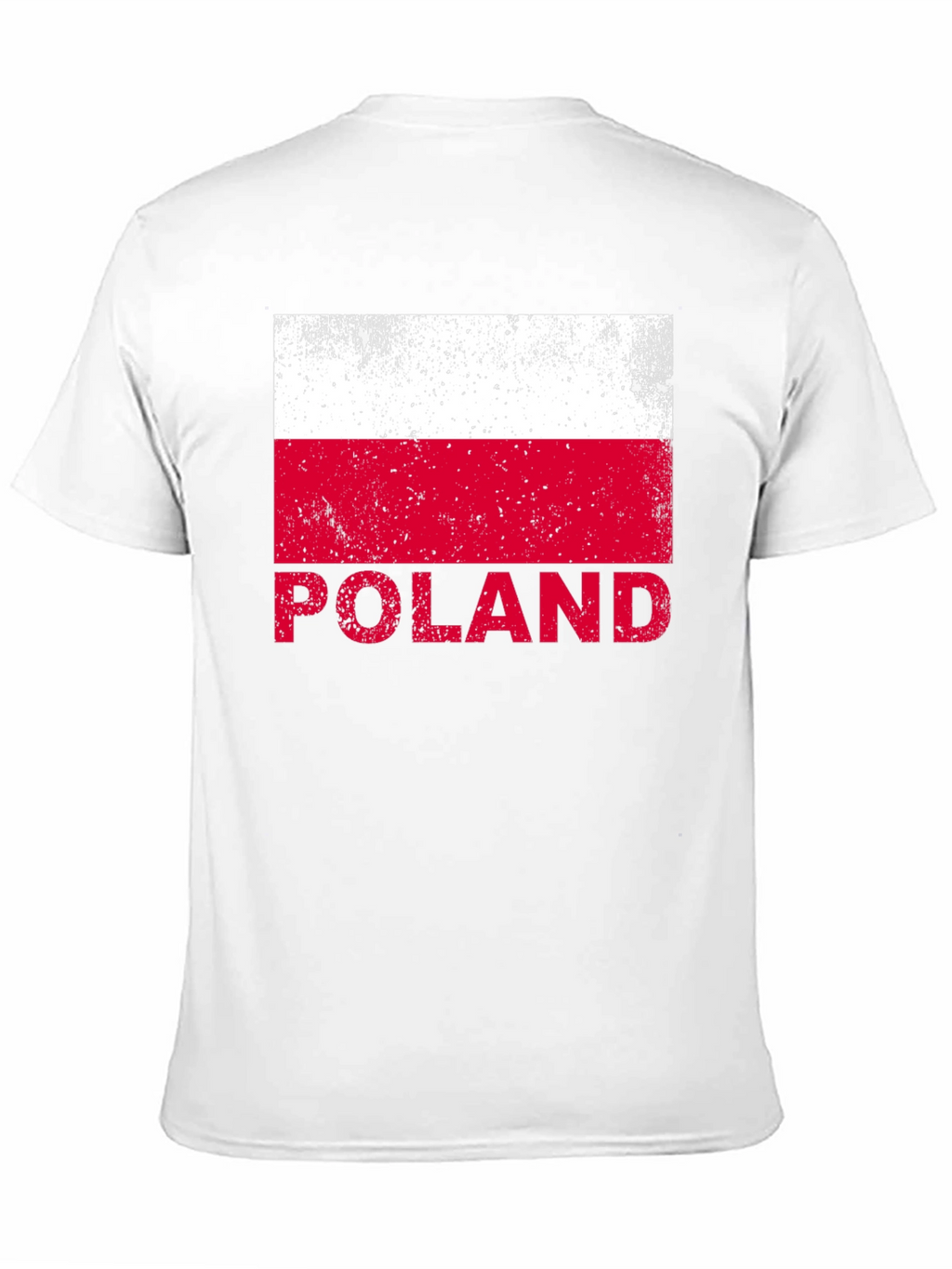 Poland Flag Graphic T-Shirt - Black