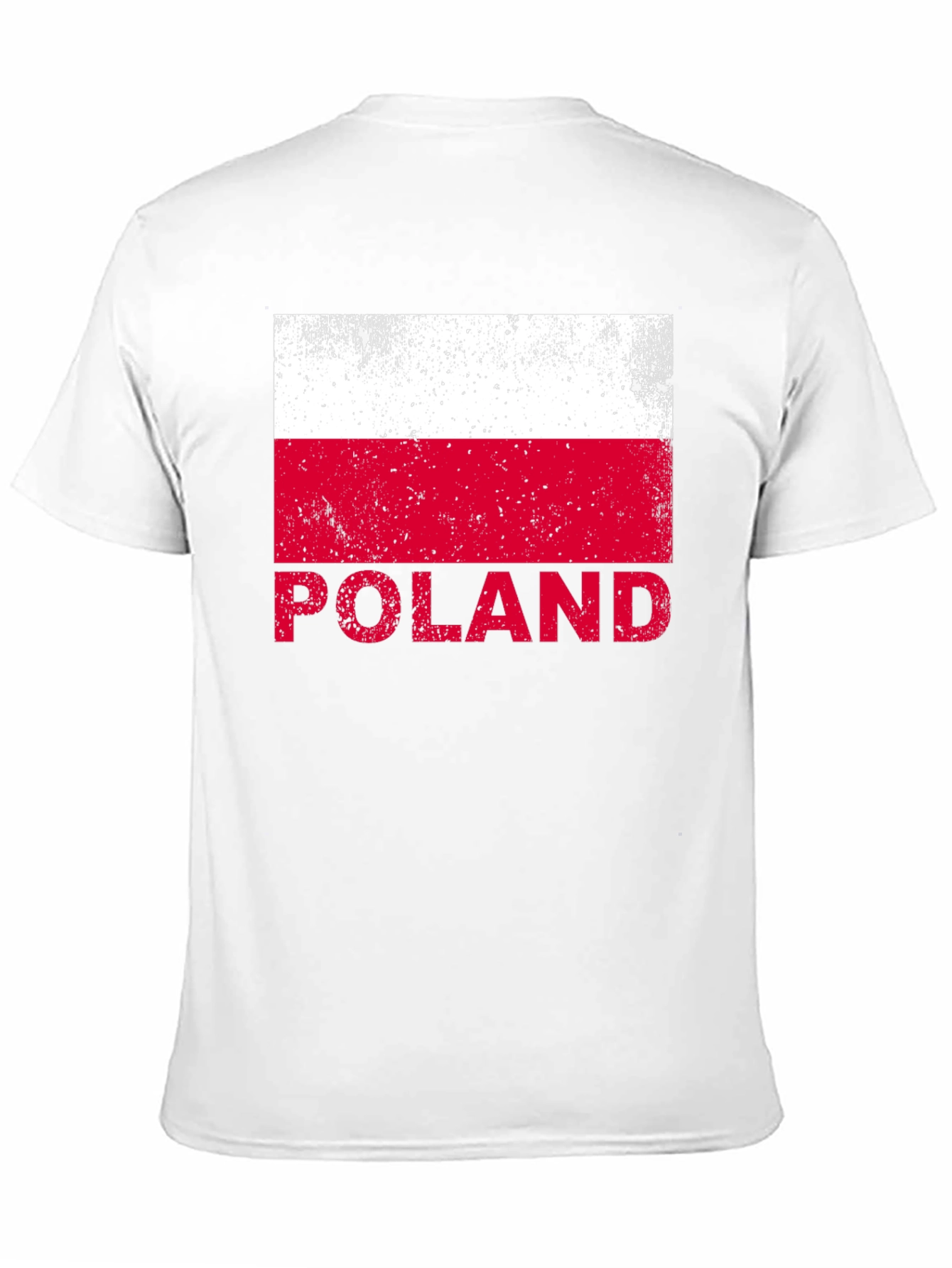 Poland Flag Graphic T-Shirt - Black