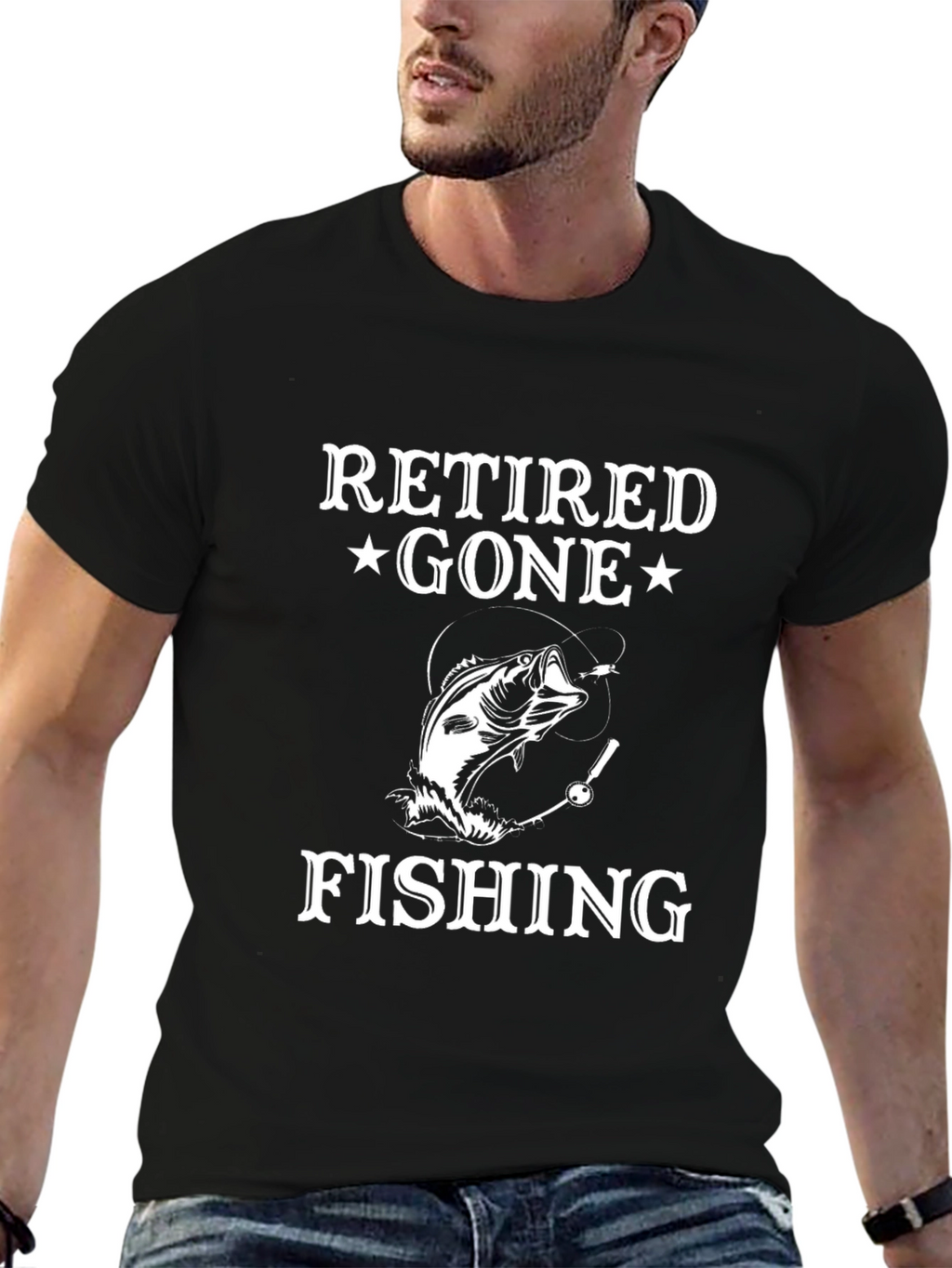Retired Gone Fishing T-Shirt - Angler Gift