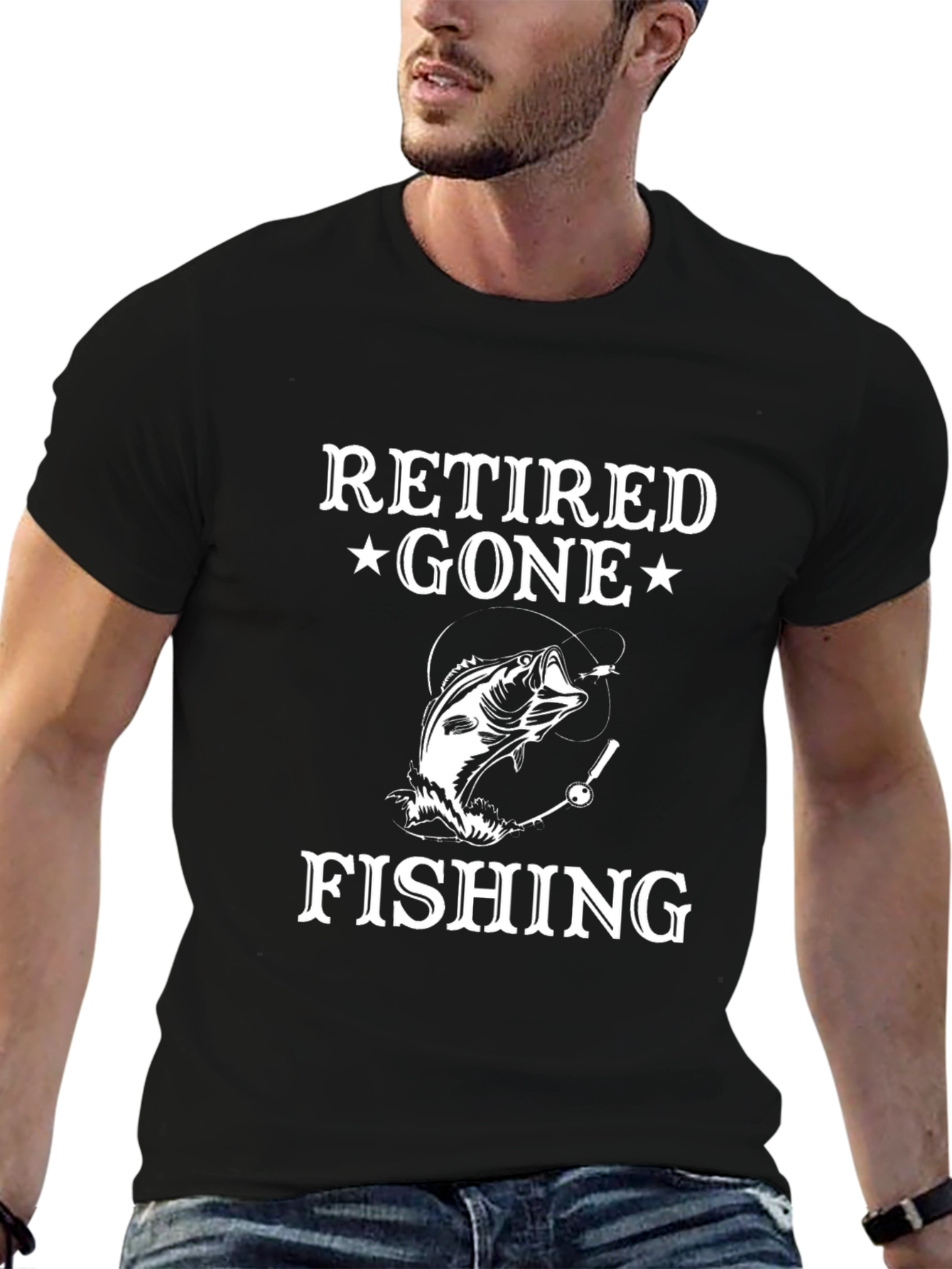 Retired Gone Fishing T-Shirt - Angler Gift