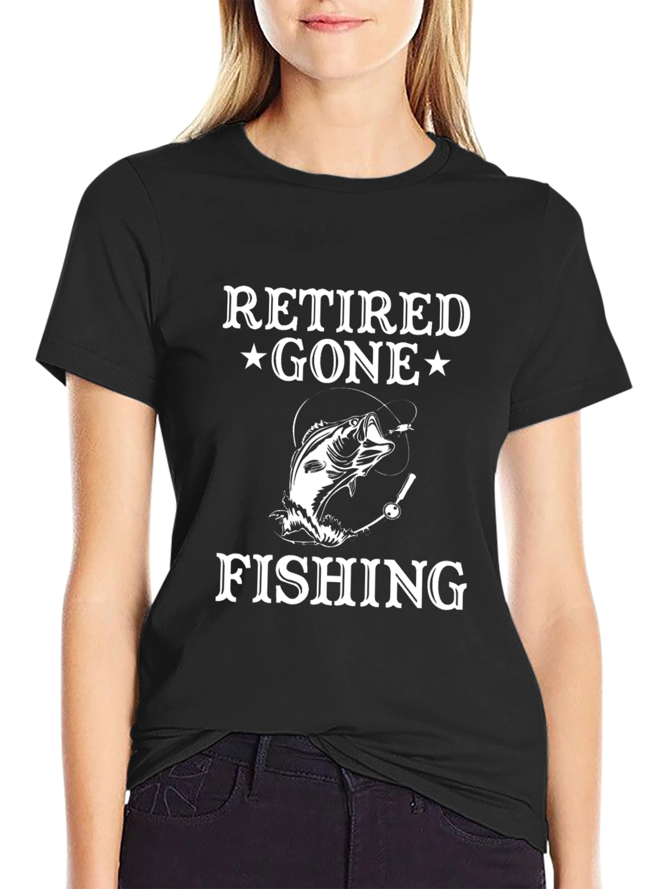 Retired Gone Fishing T-Shirt - Angler Gift