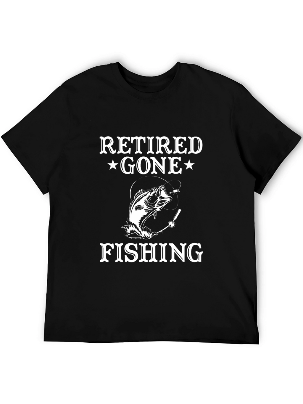 Retired Gone Fishing T-Shirt - Angler Gift