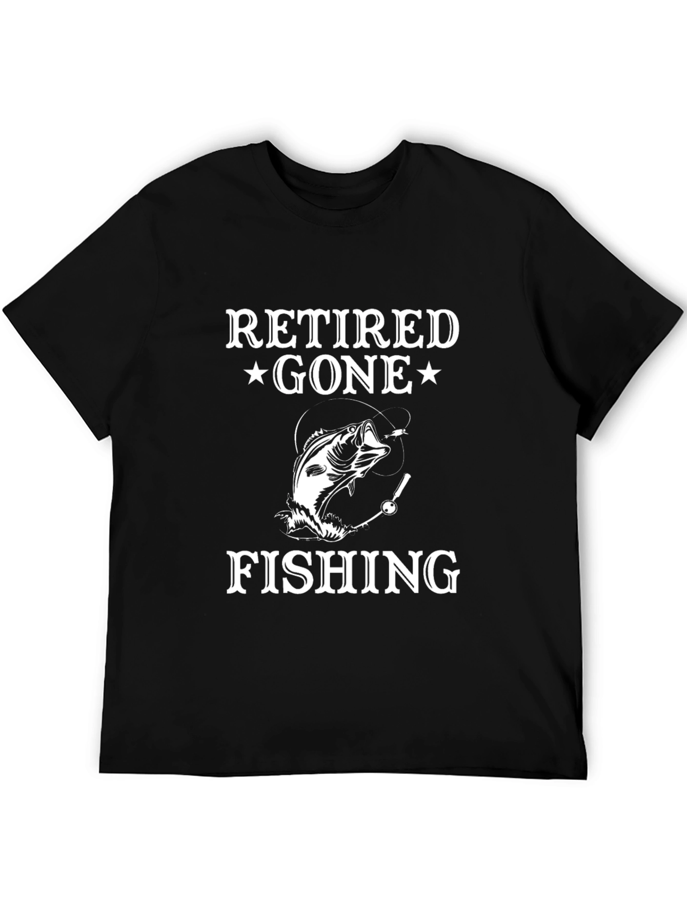 Retired Gone Fishing T-Shirt - Angler Gift
