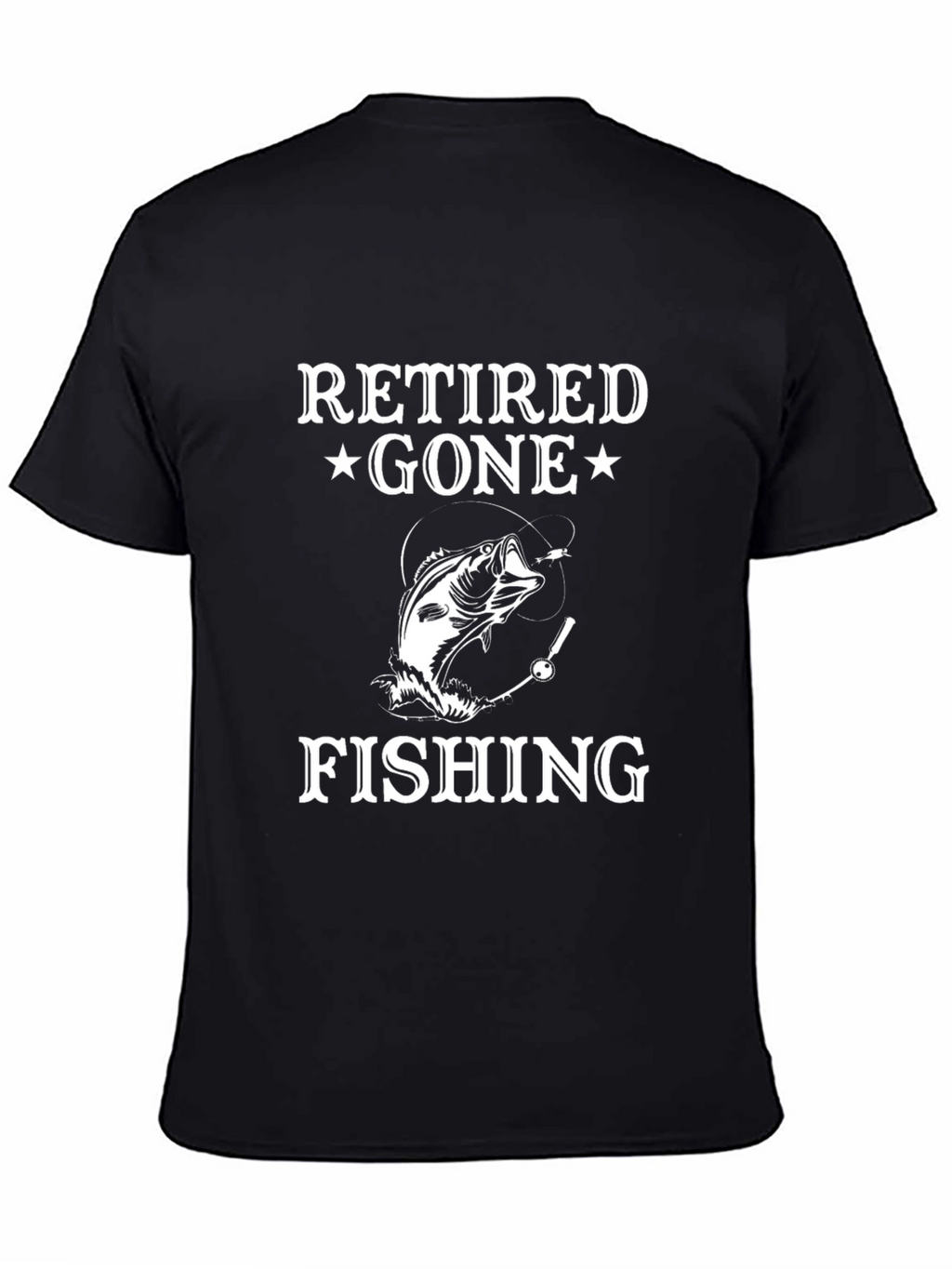 Retired Gone Fishing T-Shirt - Angler Gift
