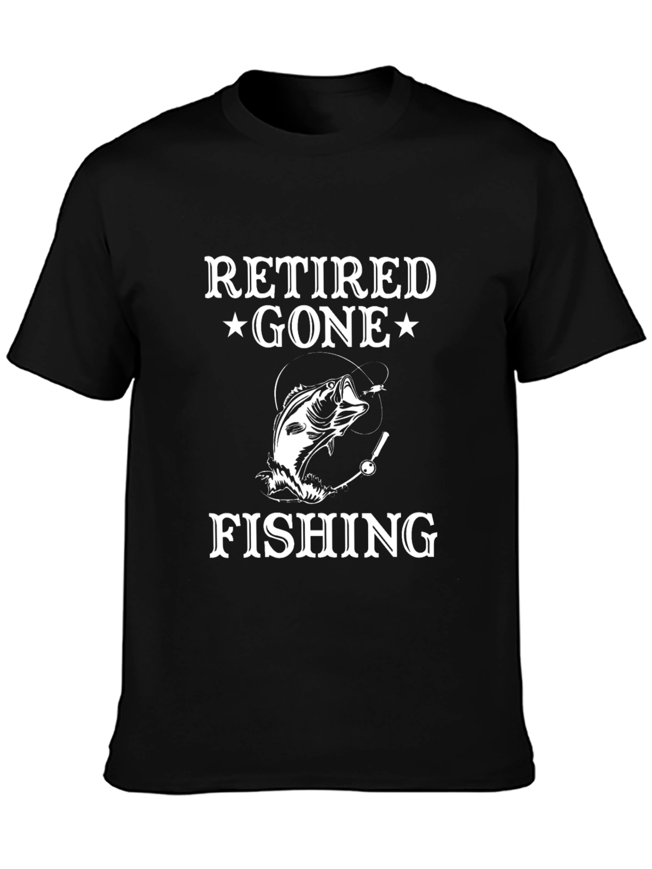 Retired Gone Fishing T-Shirt - Angler Gift