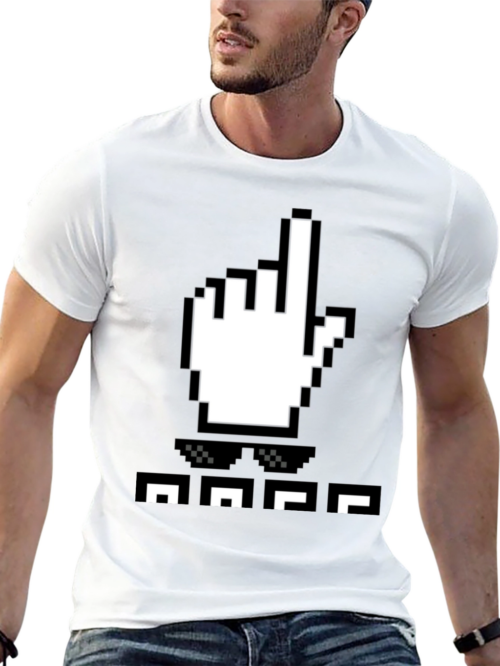 Pixel Hand Pointer T-Shirt
