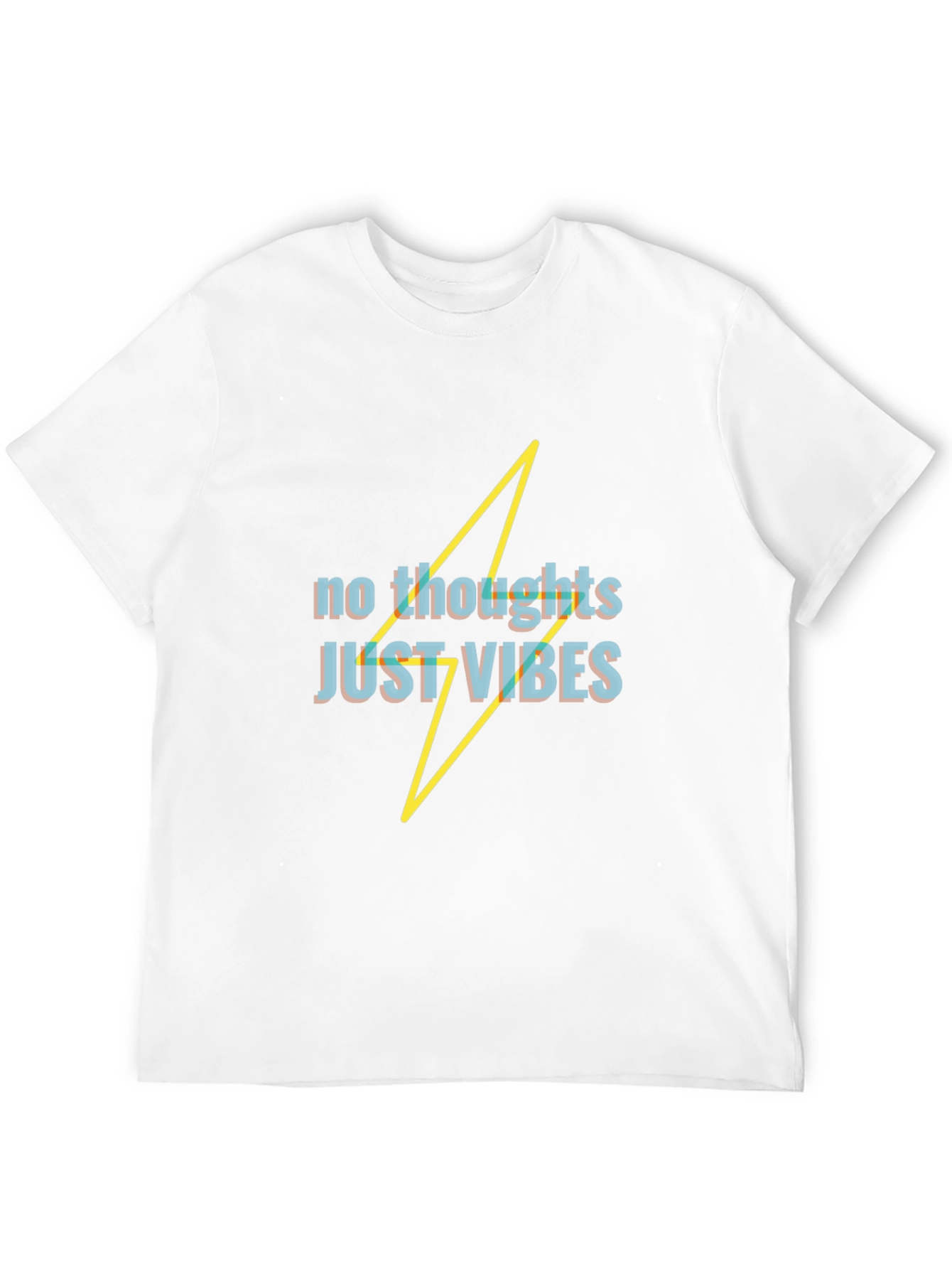 No Thoughts Just Vibes Black T-Shirt