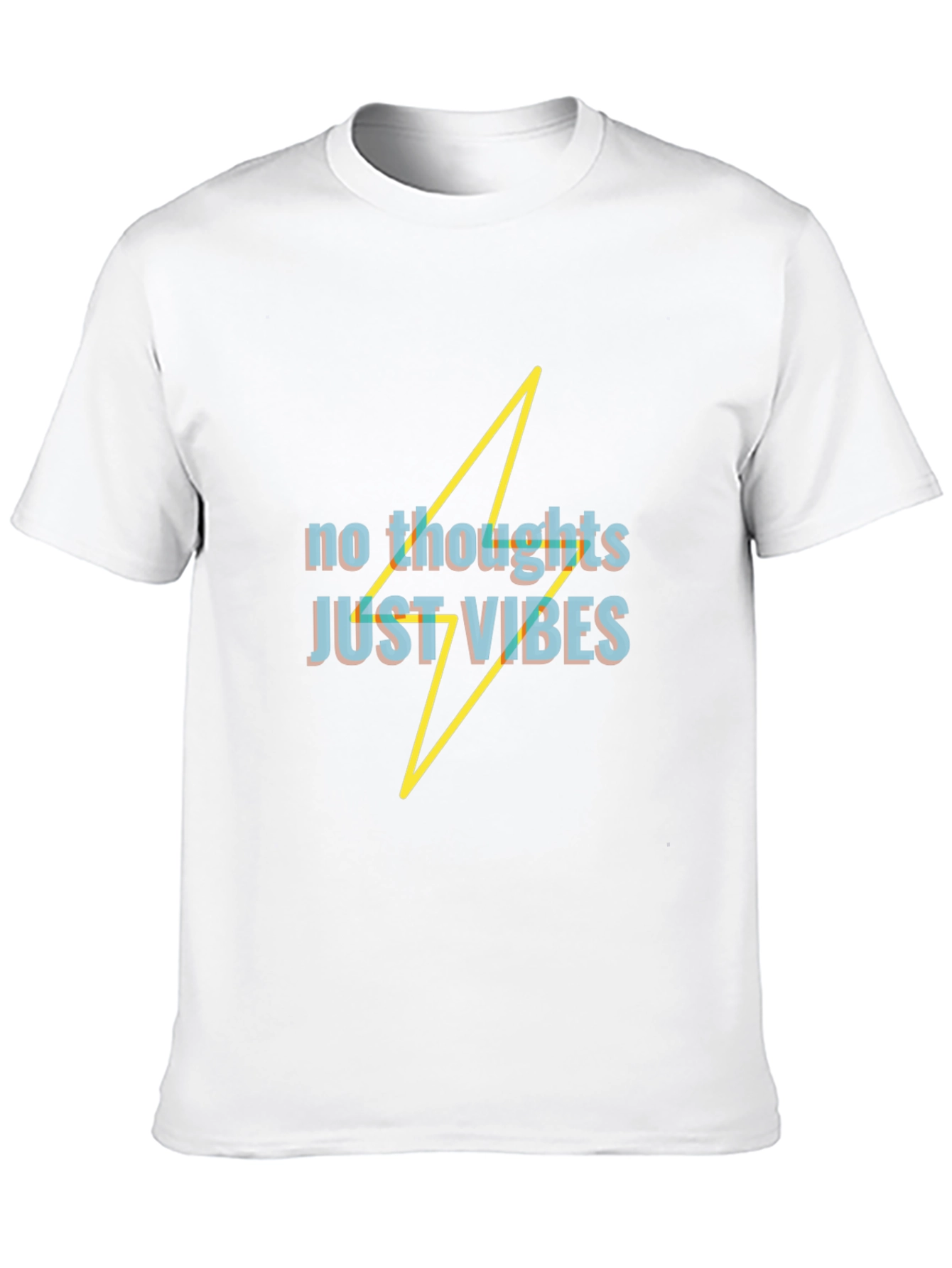 No Thoughts Just Vibes Black T-Shirt