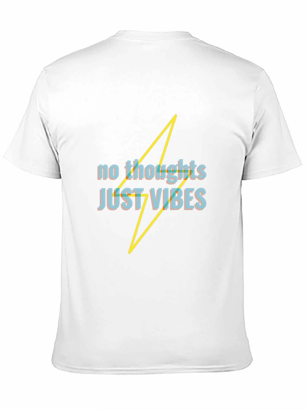 No Thoughts Just Vibes Black T-Shirt