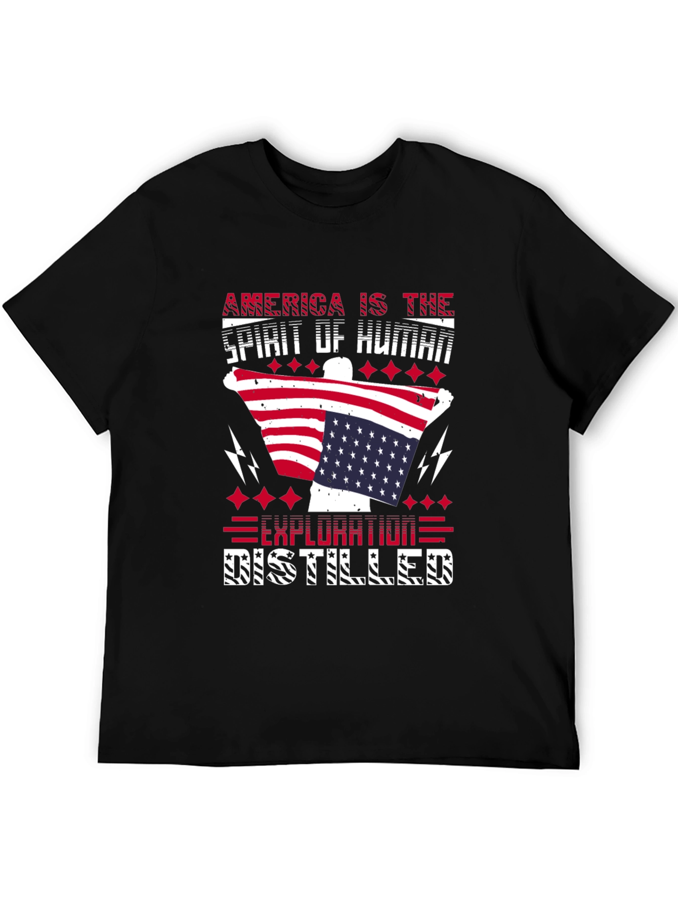 America Spirit Human Exploration Patriotic T-Shirt