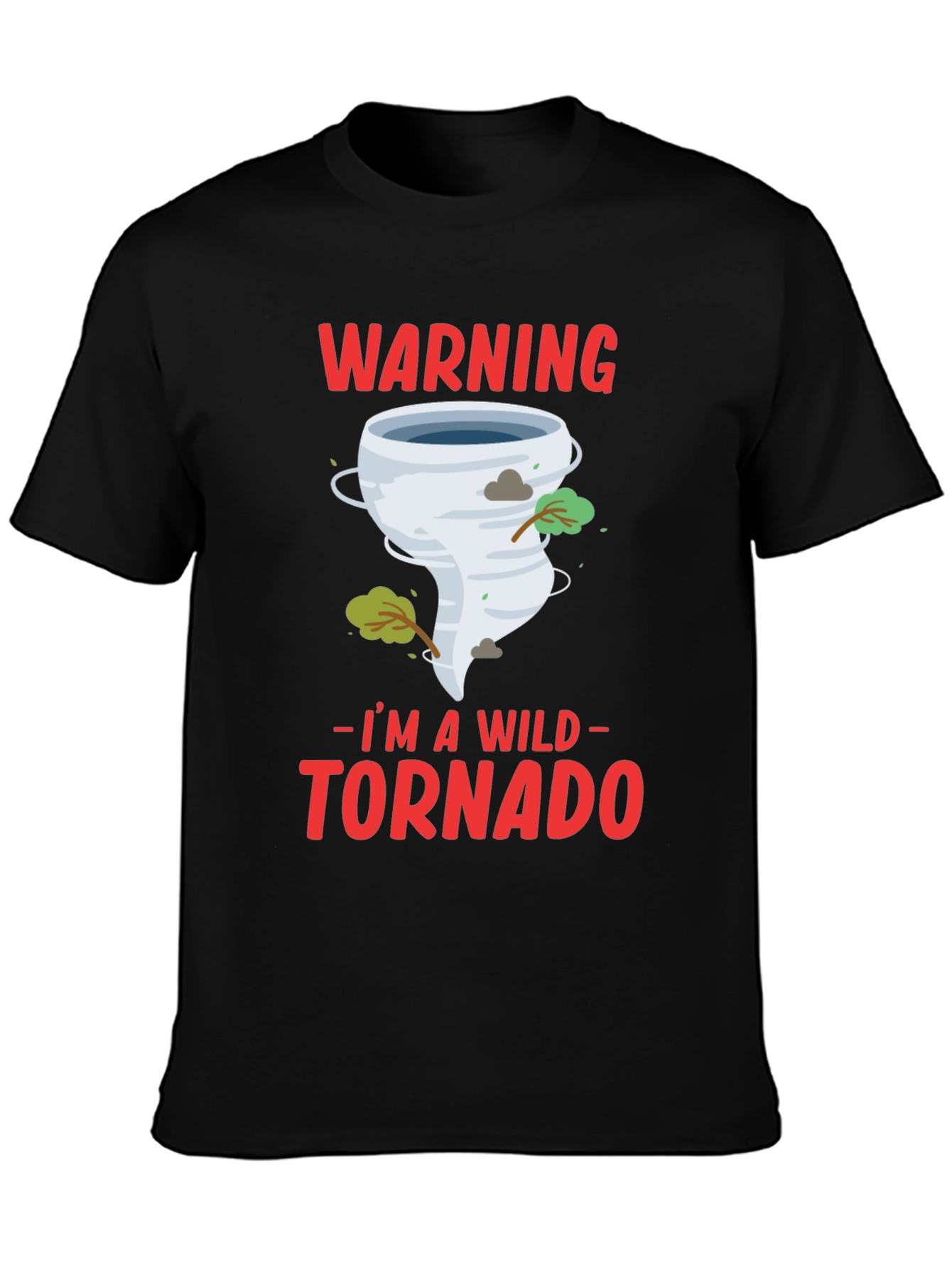 Wild Tornado Graphic T-Shirt - Warning Fun Tee