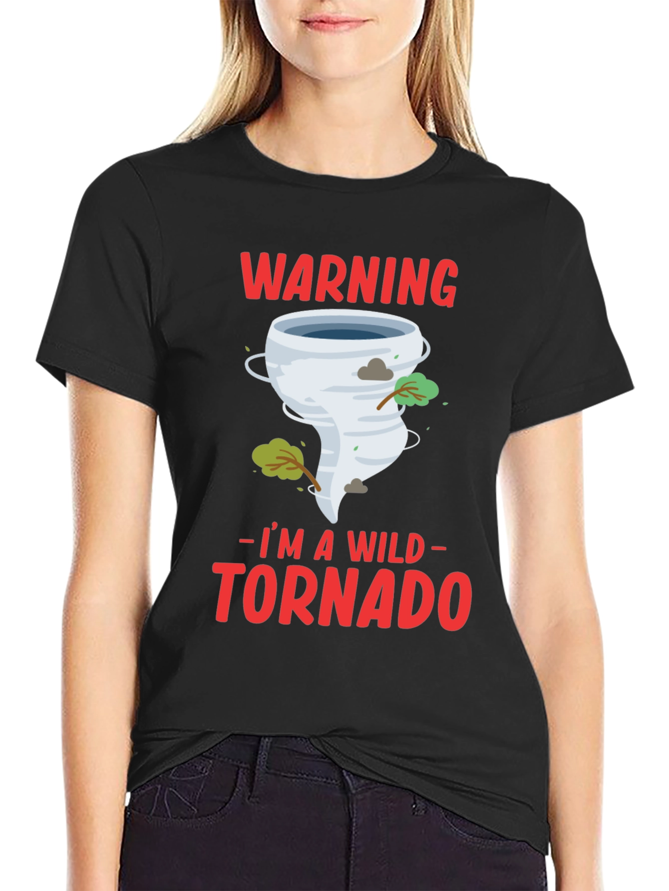 Wild Tornado Graphic T-Shirt - Warning Fun Tee