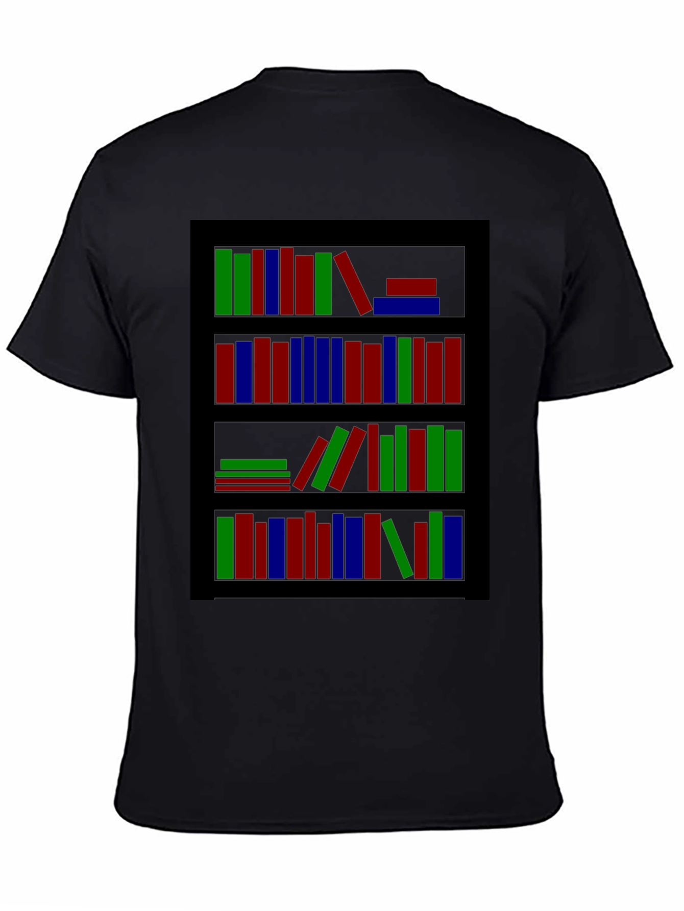 Bookshelf Graphic Tee - Stylish Book Lover Shirt