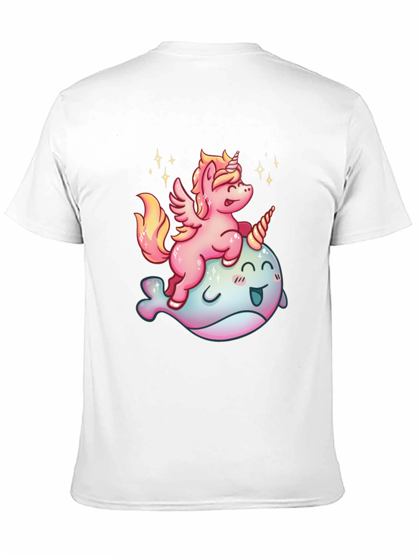Unicorn Riding Narwhal Graphic Tee