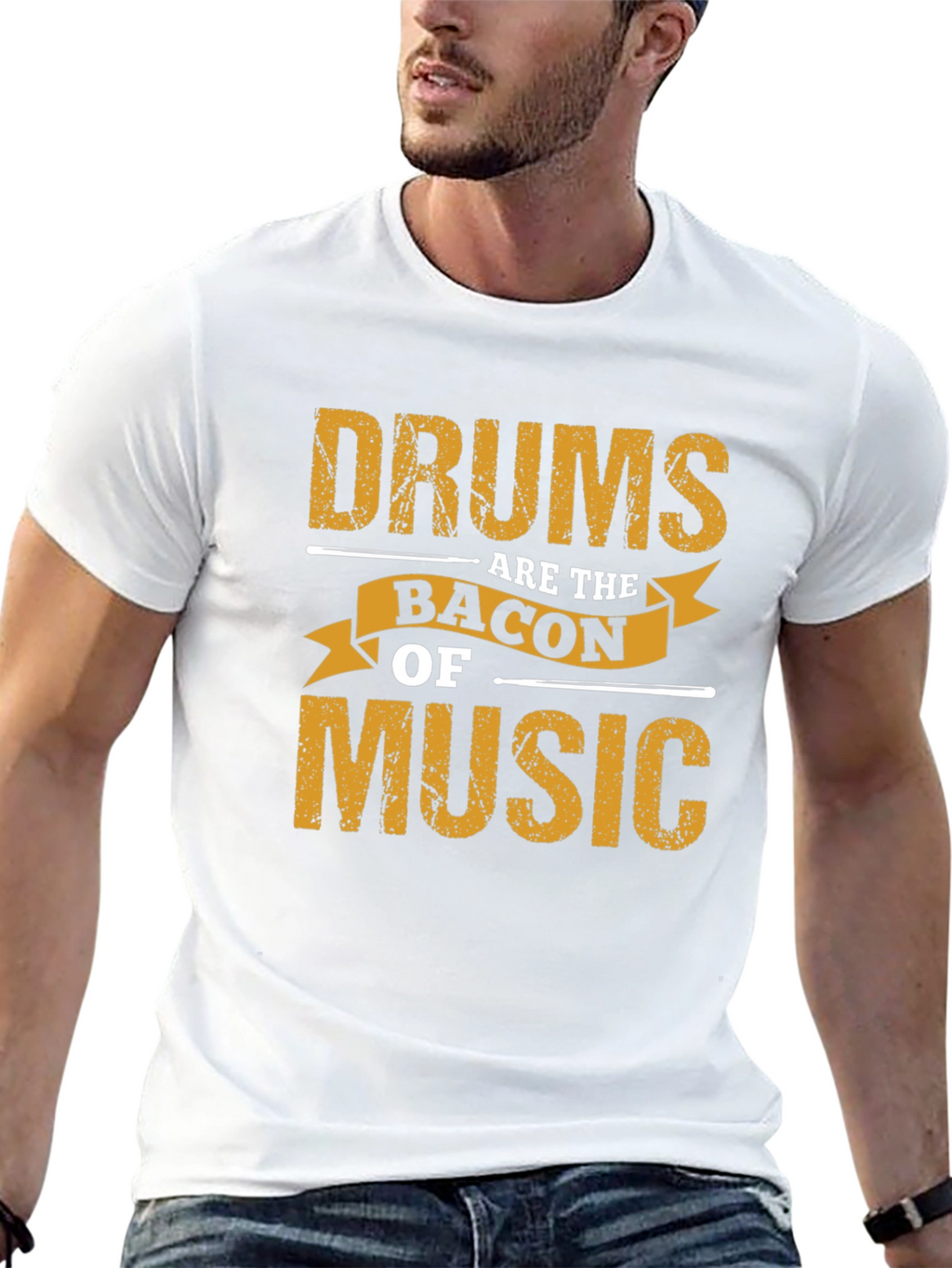 Drums Are The Bacon Of Music Graphic Tee