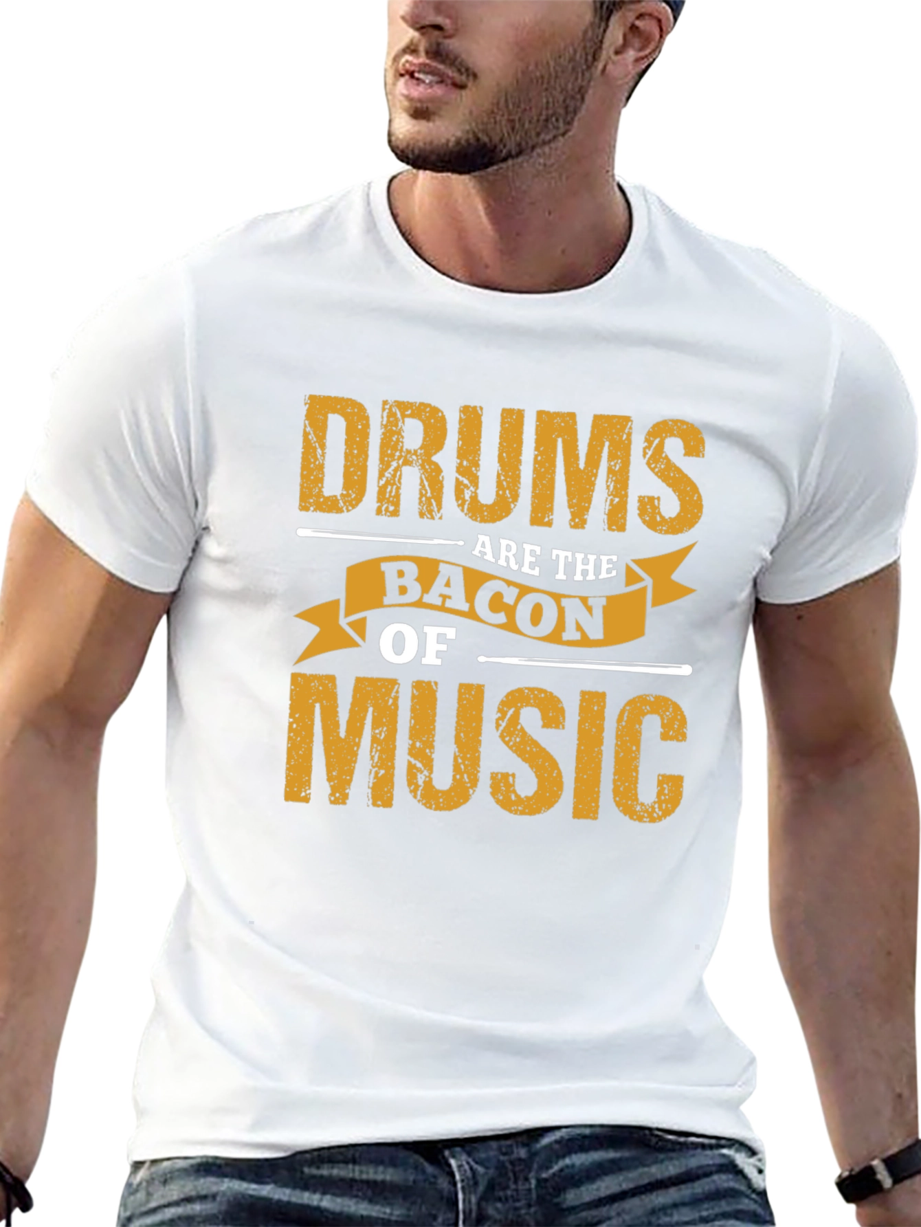 Drums Are The Bacon Of Music Graphic Tee