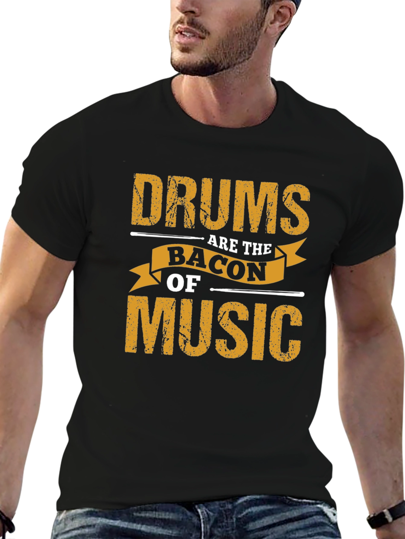 Drums Are The Bacon Of Music Graphic Tee