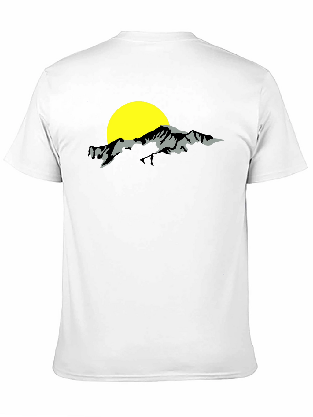 Mountain & Sun Graphic Black T-Shirt