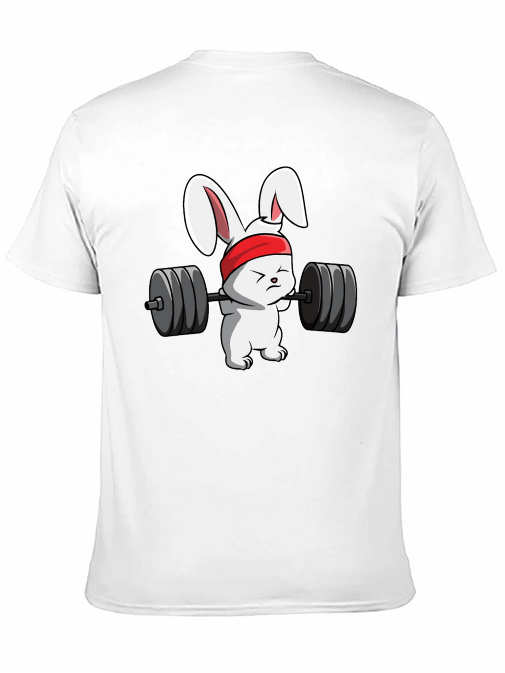 Bunny Barbell Black T-Shirt