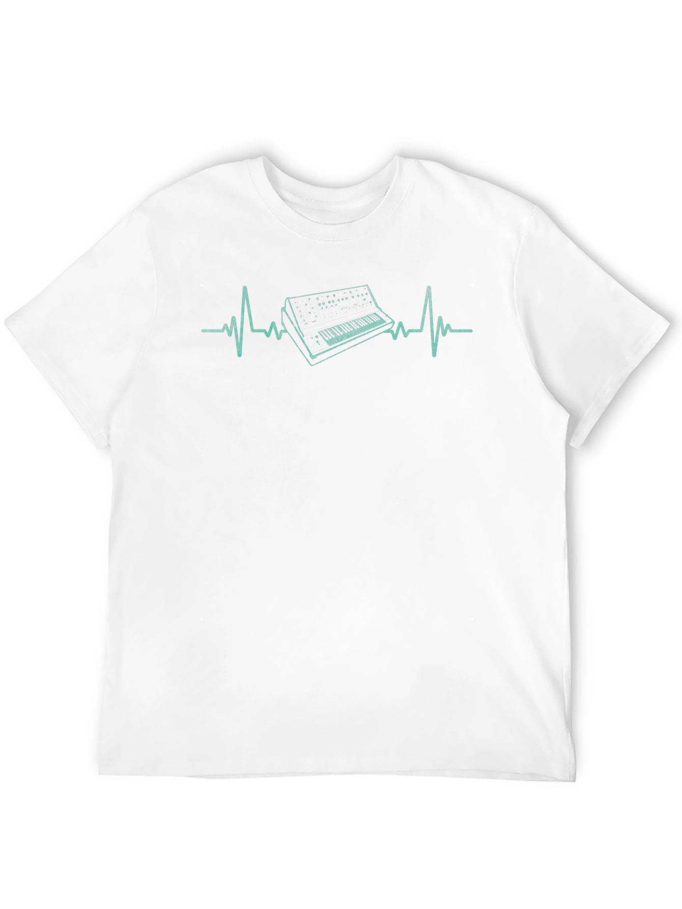 Keyboard Heartbeat T-Shirt - Music Lover Tee