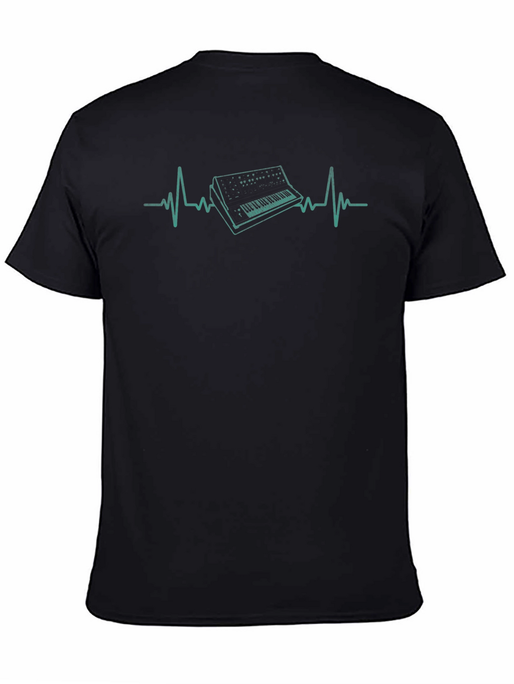 Keyboard Heartbeat T-Shirt - Music Lover Tee