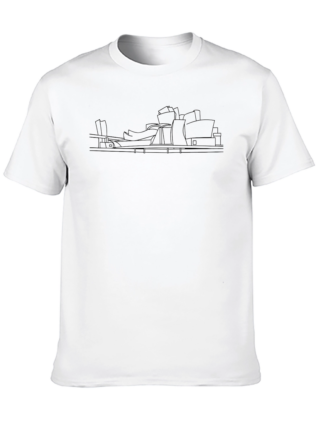 Black Guggenheim Bilbao Graphic Tee