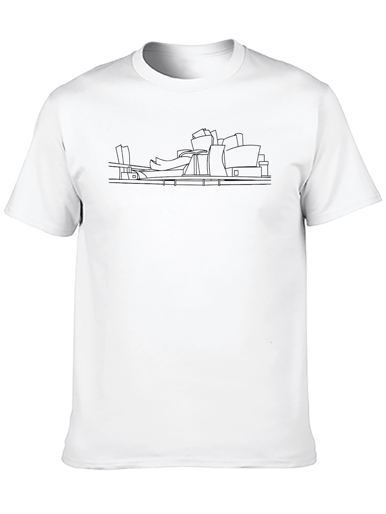 Black Guggenheim Bilbao Graphic Tee