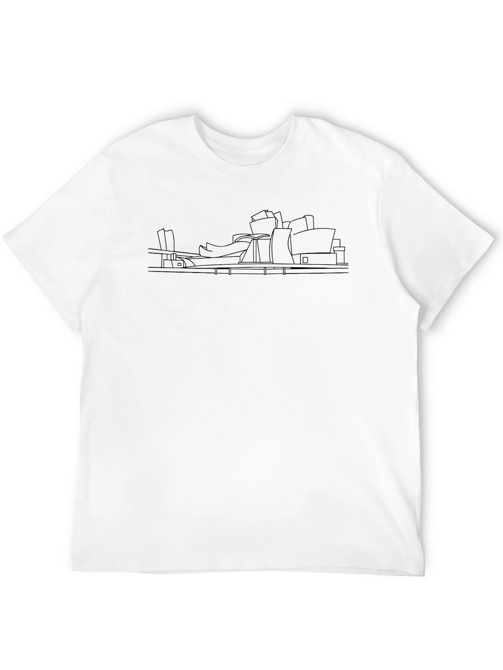 Black Guggenheim Bilbao Graphic Tee