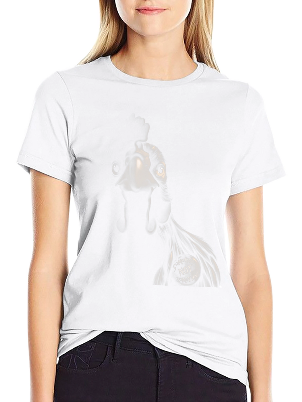 Black Chicken Someone Not Something T-Shirt