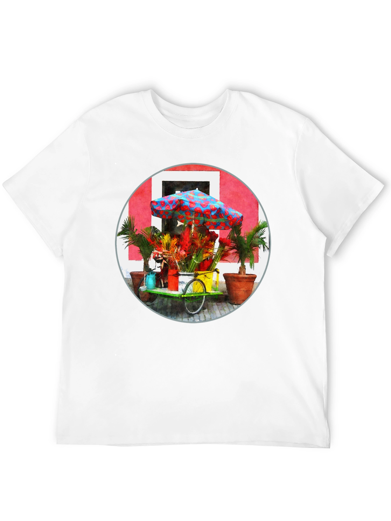 Tropical Flower Cart Graphic Tee