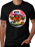 Tropical Flower Cart Graphic Tee