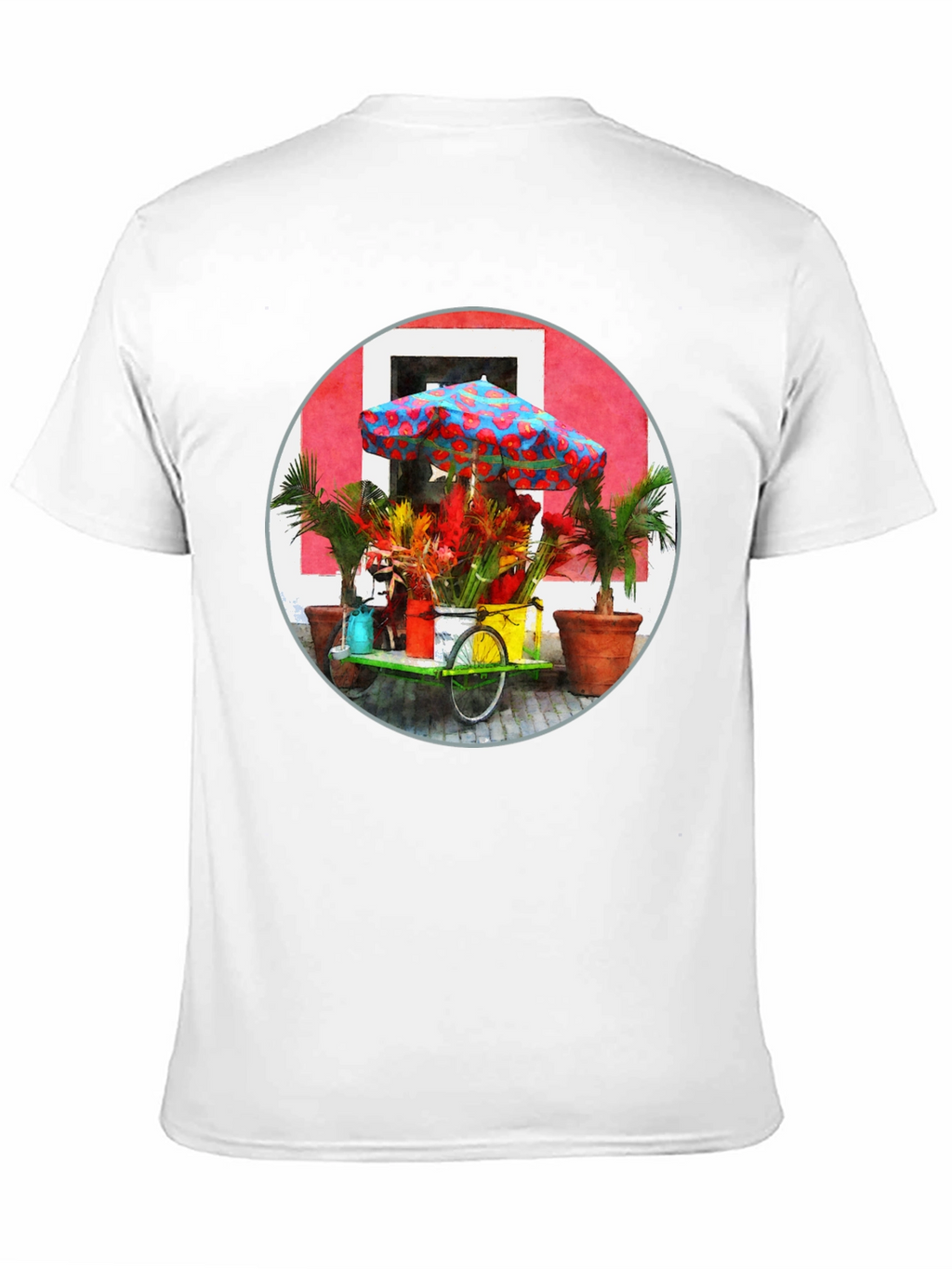 Tropical Flower Cart Graphic Tee