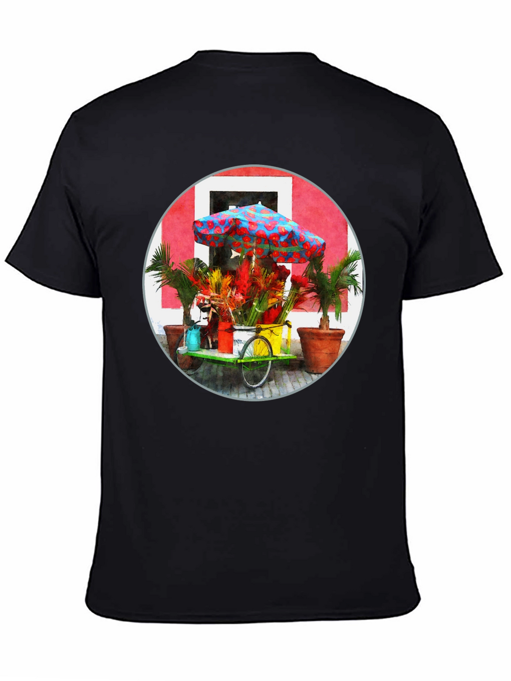 Tropical Flower Cart Graphic Tee