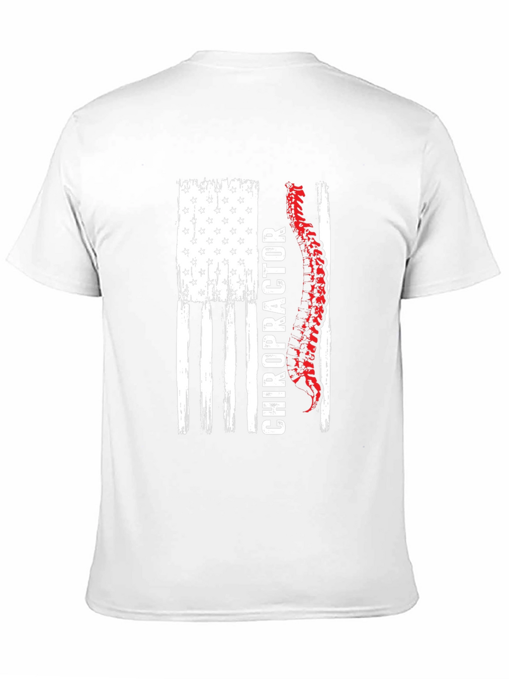 Chiropractor American Flag Graphic Tee
