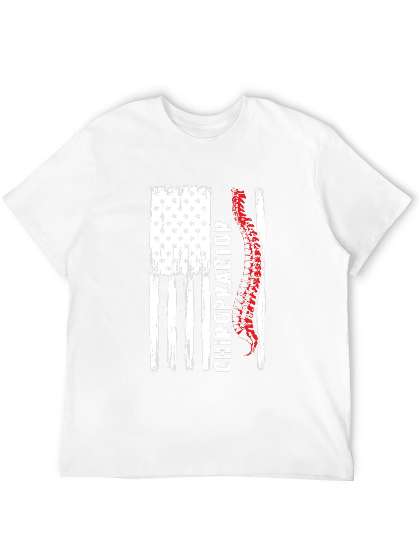 Chiropractor American Flag Graphic Tee
