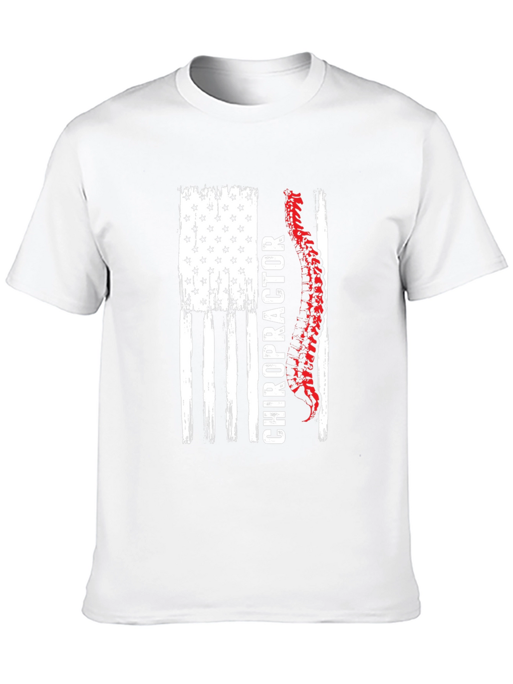 Chiropractor American Flag Graphic Tee