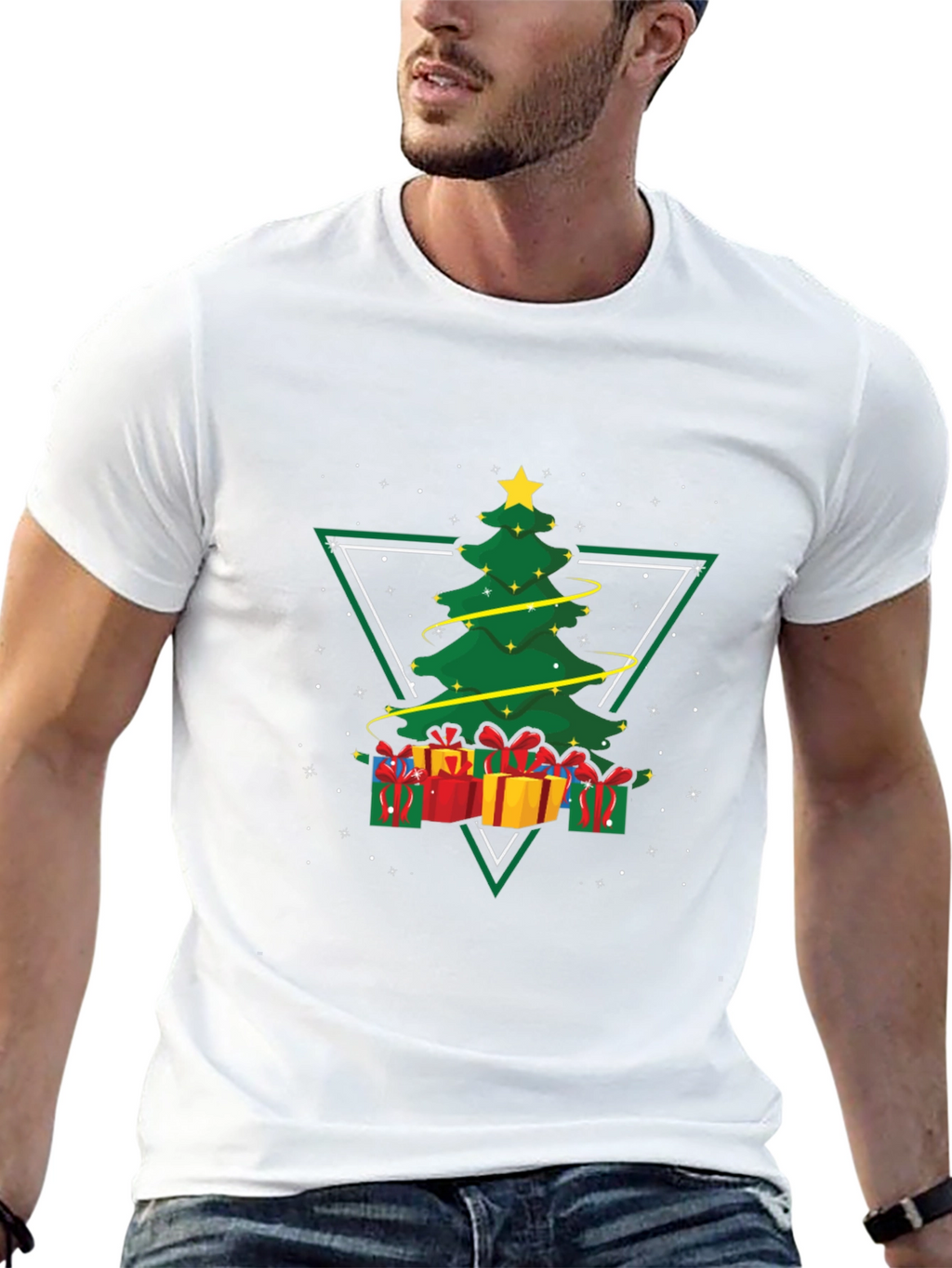 Christmas Tree Triangle Graphic Tee