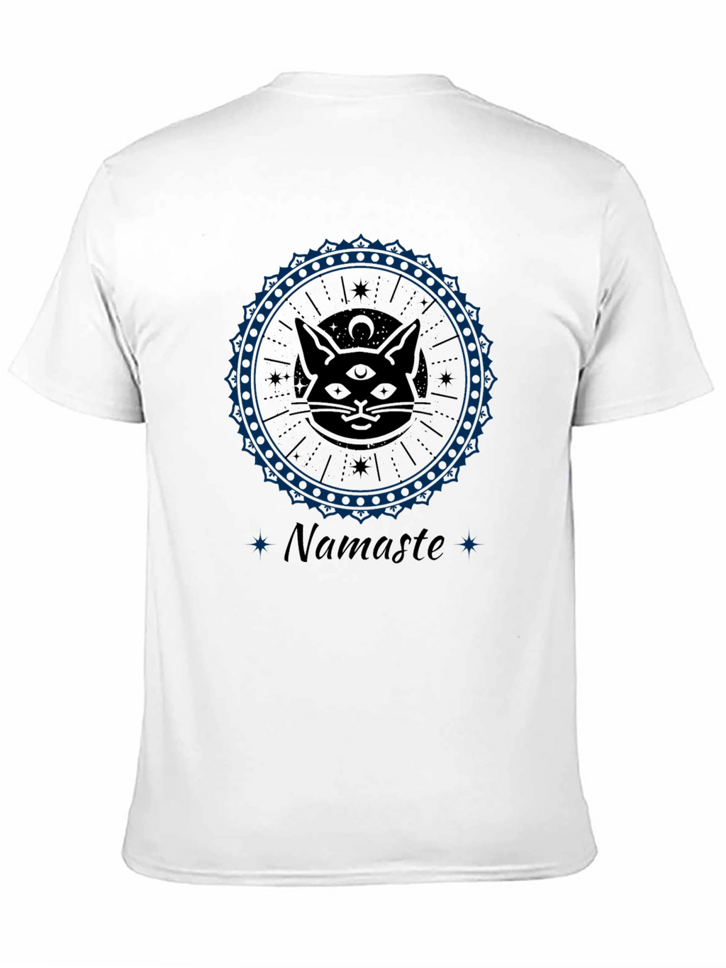 Namaste Cat Mandala Graphic Tee