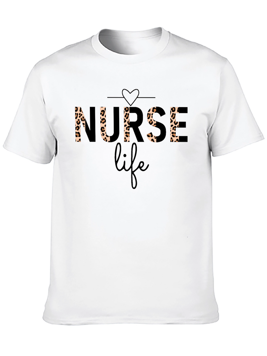 Nurse Life Leopard Print T-Shirt