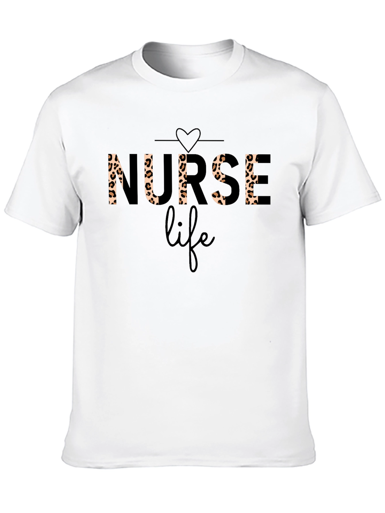 Nurse Life Leopard Print T-Shirt