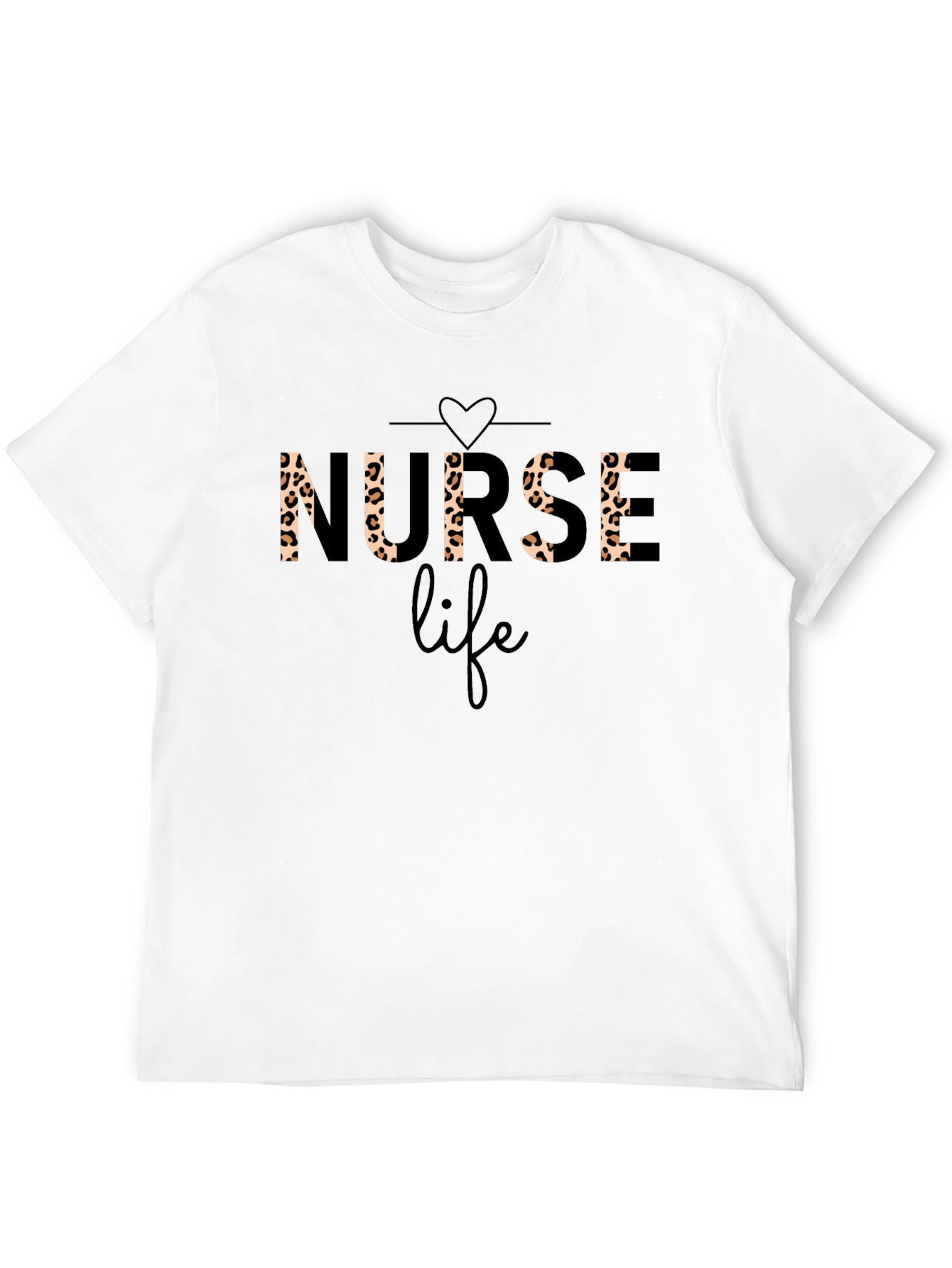 Nurse Life Leopard Print T-Shirt